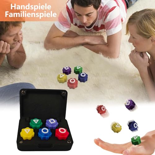 FeiOne Gonggi Korean Game, Gonggi Stones Spiel, Traditionelles Koreanisches Spiel, Handspiel Mit Bunt Steinchen Für Koordinationstraining (Magnetbox)