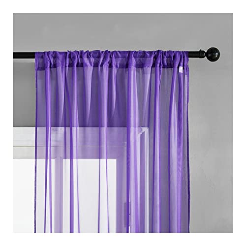 Cortinas sin agujeros KnSam de color lila claro para renovar la ventana de tu salón moderno 2