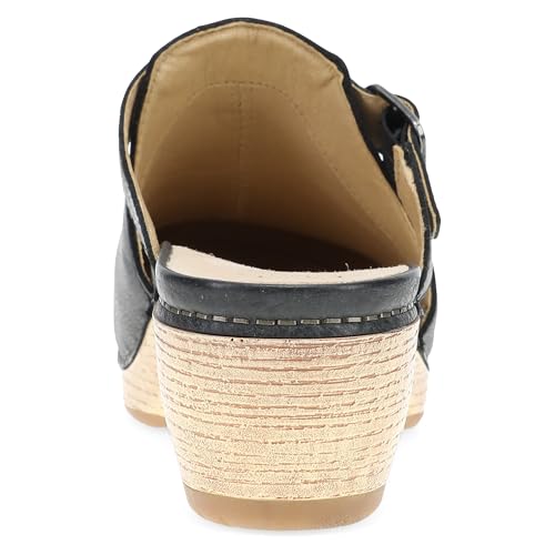 Image of Dansko Leandra Women's Clog with Cushioned Footbed - Slip-On Shoe with Breathable Suede Socklining, Rubber Outsole