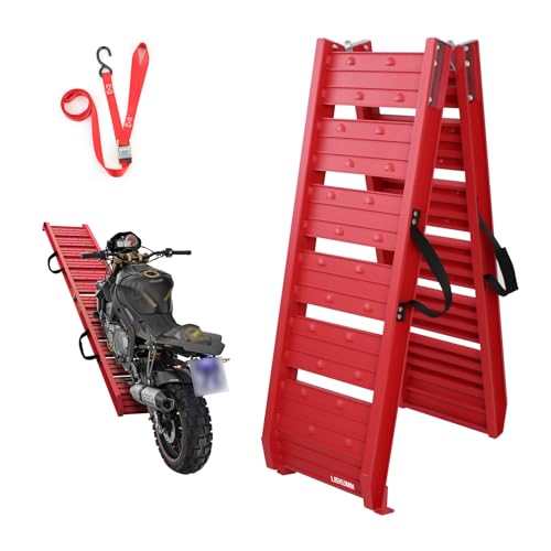 LIEKUMM Aluminium Motorbike Ramp, 250kg Load Capacity