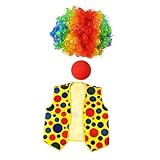 【Matériau qualité et fiable】: Les costumes clown sont fabriqués à partir tissu qualité, doux et respectueux la peau, vous offrant une expérience port confortable, fiable et à long terme