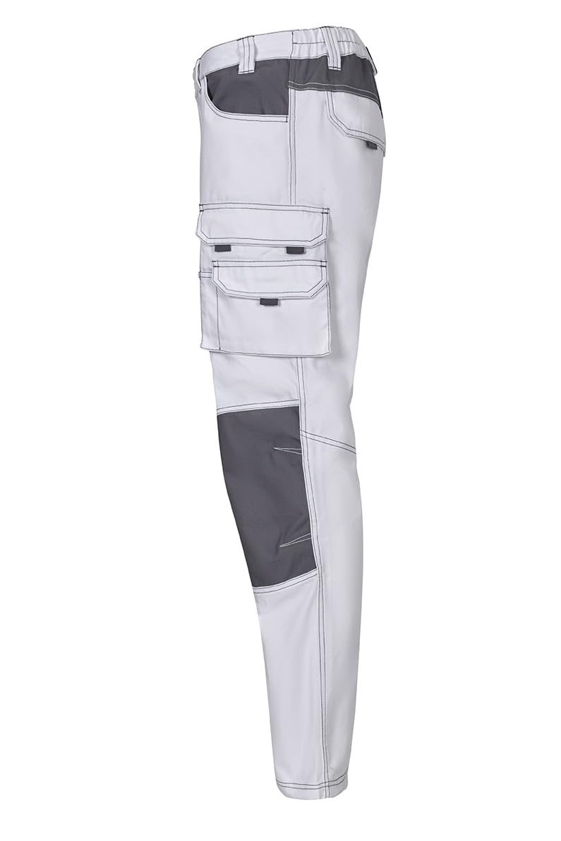 Velilla 103011B; Pantalón Canvas Bicolor Multibolsillos