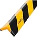 Global Industrial 90-Degree Flat Corner Bumper Guard, Type H+, Black/Yellow, 39-3/8