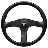 Nardi Personal Steering Wheel - Blitz - 330mm (12.99 inches) - Black Polyurethane with Black Spokes...