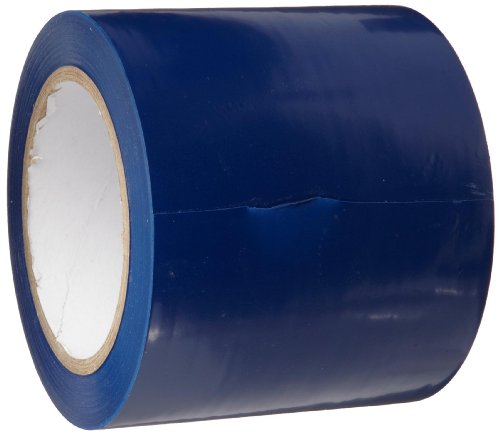 Image of Brady Nonabrasive Floor Marking Tape, 108' Length, 4 inch Width, Blue (Pack of 1 Roll)