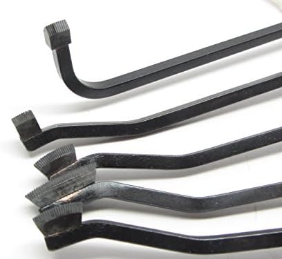 5pc UJ Ramelson - Ullman Single Lined Carbide Tipped Checkering Tool Set - Gunsmithing - Made in USA