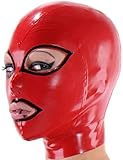 Latex Rubber Red Headgear Cosplay Party Handmade Custom Comfortable 0.4Mm,Custom Color,XX-Large
