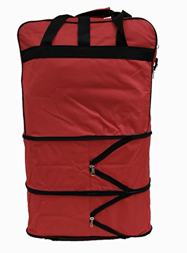Hipack Travel Rolling Duffle Bag Large (RED Color)
