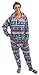 Forever Lazy Unisex Non-footed Adult Onesie One-Piece Pajamas