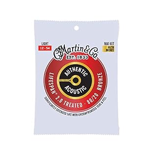 MARTIN Cordes Authentic Treated, Light, 80/20 - Les Beatles, Paul McCartney, John Lennon, RIngo Starr, George Harrison