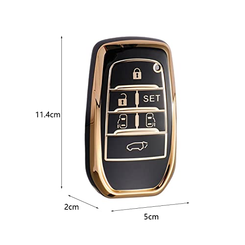 shamjina Capa protetora de chave de carro TPU para 30 botões, instalação conveniente, proteção total