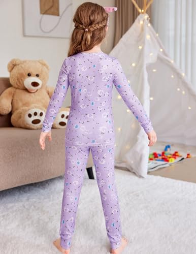 Arshiner Pajamas for Girls Long Sleeve Pants Sets Snug fit 2 Piece Pjs Set Soft Sleepwear4