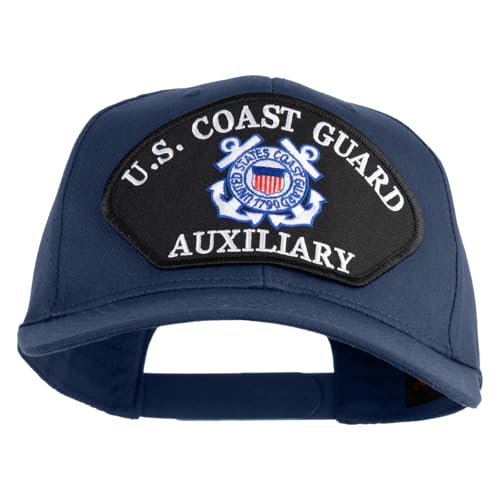 Gorra estilo profesional en algodón twill con parche U.S. Coast Guard miniatura 1
