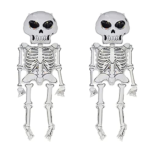 Kihoarl LY-MINIWANSHENGQIQIU-9PCS 2 Pcs Halloween Balloons Giant Self Standing Skull Foil Balloons Skeletons Ghost Mylar Balloons For Halloween Party Decoration cover