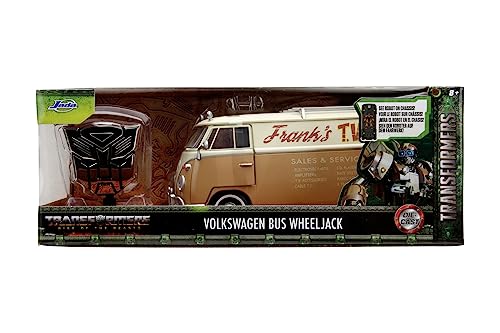 Jada Toys Transformers Wheeljack VW Bus (T7) – Volkswagen Bulli de Transformers 7 : L'ascension des bêtes, la Voiture cast à partir de 8 Ans avec pièce de...