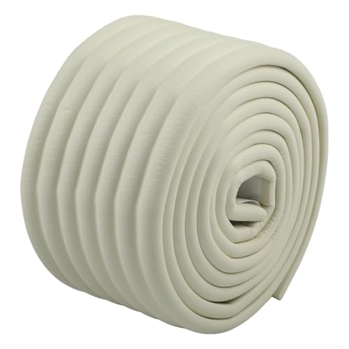 EffiFish Bande d'isolation en mousse thermique pour tuyaux d'extérieur, climatisation et radiateur, 2 m, beige (blanc)