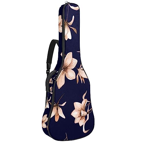 Housse pour guitare acoustique – Motif floral – Noir Grand étui pour guitare compatible avec la plupart des tailles de guitare, Multicolore., 42.9×16.9×4.7 in, Motif imprimé tendance - Les Beatles, Paul McCartney, John Lennon, RIngo Starr, George Harrison Housse pour guitare acoustique – Motif floral – Noir Grand étui pour guitare compatible avec la plupart des tailles de guitare, Multicolore., 42.9x16.9x4.7 in, Motif imprimé tendance
