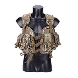 Camouflage Herrenweste Multifunktions Airsoft Schießen Trainingsgeräte Weste Paintball Spiel Camping im Freien leichte Jagd-Multifunktionsweste,4