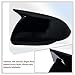 MUXEE Side Mirror Cover,for Kia Rio 2018 2019 2020 2021 2022 2023，2PCS Horned Turn Signal housing Cover Sets car Accessories -Bright Black（Without Turn Signal Cutout）