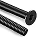 Zuyya 20 Stück Senkkopfschrauben M5 x 12 mm Innensechskant Antrieb Schwarze Schrauben Edelstahl A2 V2A Senkschrauben Vollgewinde mit Innensechskantschlussel