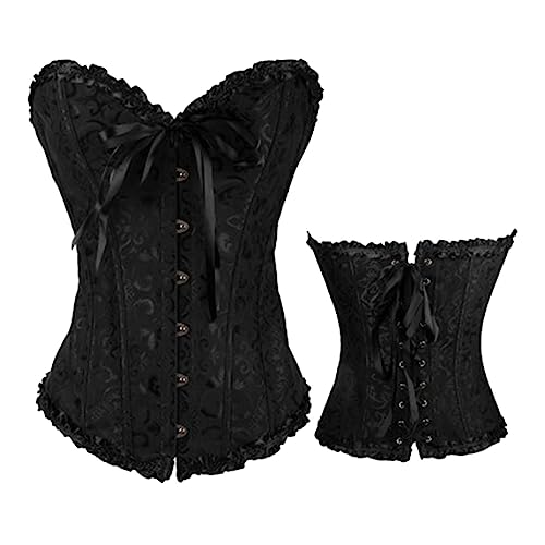 Corset fleuri et débardeur style gothique pour soirée costume - 4