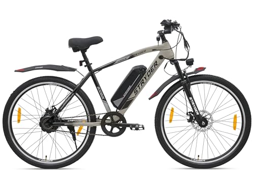 Image of Stryder TORQ-X 27.5 inch Electric Cycle for Men and Women with Removable 8.7Ah Li-Ion Battery, LCD Display, 5 PAS Levels & Walking Mode | Up to 40 KM Range | Hi-Tensile Steel Frame|Unisex Electric Bicycle