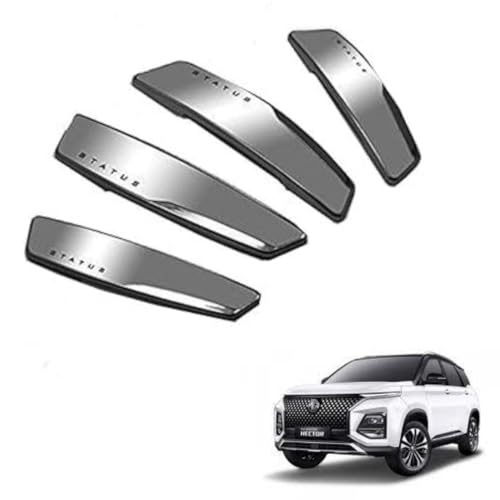 Image of Autokaar Status Car Door Edge Guard Scratch Protector Silver Universal for MG Hector /Astor /Gloster /Comet EV
