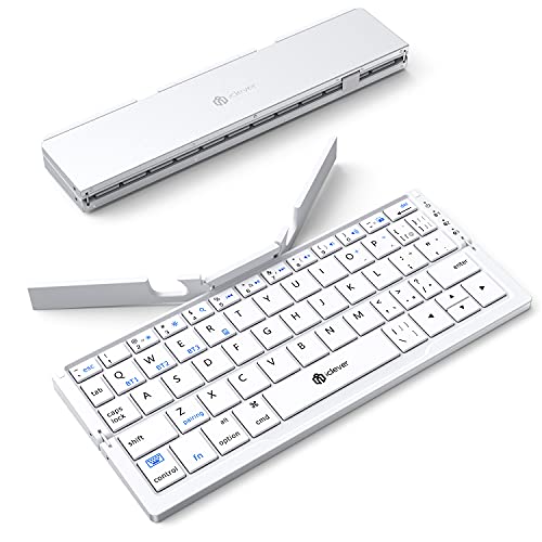 iClever Bluetooth キーボード 折りたたみ式 薄型 スマホ タブレット 専用 無線 ワイヤレス コンパクトキーボード ポータブル iPhone/iPad/Andri Amazon.co.jp: Bluetoothキーボード 折りたたみ式 ワイヤレス