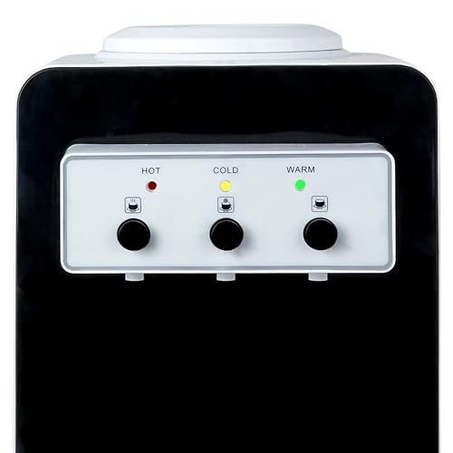 Image of Hot & Cold Desktop Water Dispenser with Water Tank, Compact Countertop Water Cooler Machine for Home, Office & Dorm - Instant Hot & Cold Water Supply