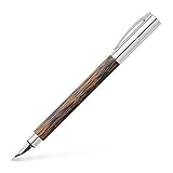 Anchura del trazo: EF Faber-Castell Ambition148172 - Pluma estilográfica (punta EF, madera de coco)