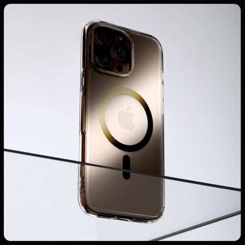 Image of Spigen for iPhone 16 Pro Case, Ultra Hybrid MagFit [Anti-Yellowing] [Compatible with Magsafe] - Clear Gold