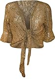  Fashion\'s island - Torera - para mujer Negro dorado 40