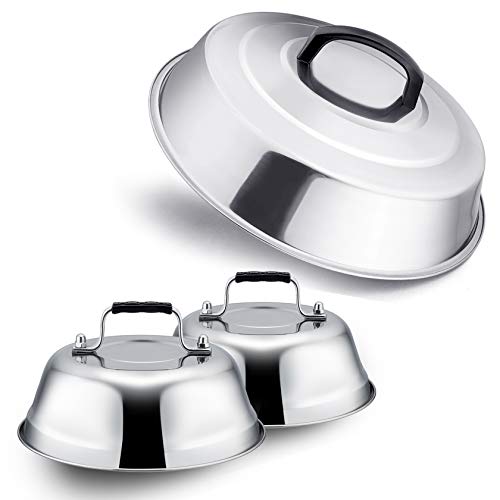 Leonyo Heavy-Duty Griddle Basting Cover Dome Set of 3(12INx1+9INx2) by Leonyo - Used condition - US$17.70