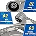 Chassora 2PCS Front Right Left Lower Control Arm Assembly Fit for Jeep 2014 2015 2016 2017 2018 Cherokee K643179 K643180