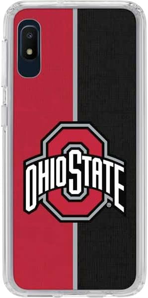 Skinit Clear Phone Case Compatible with Galaxy A10e - Officially Licensed Ohio State University OSU Buckeyes Flag Design