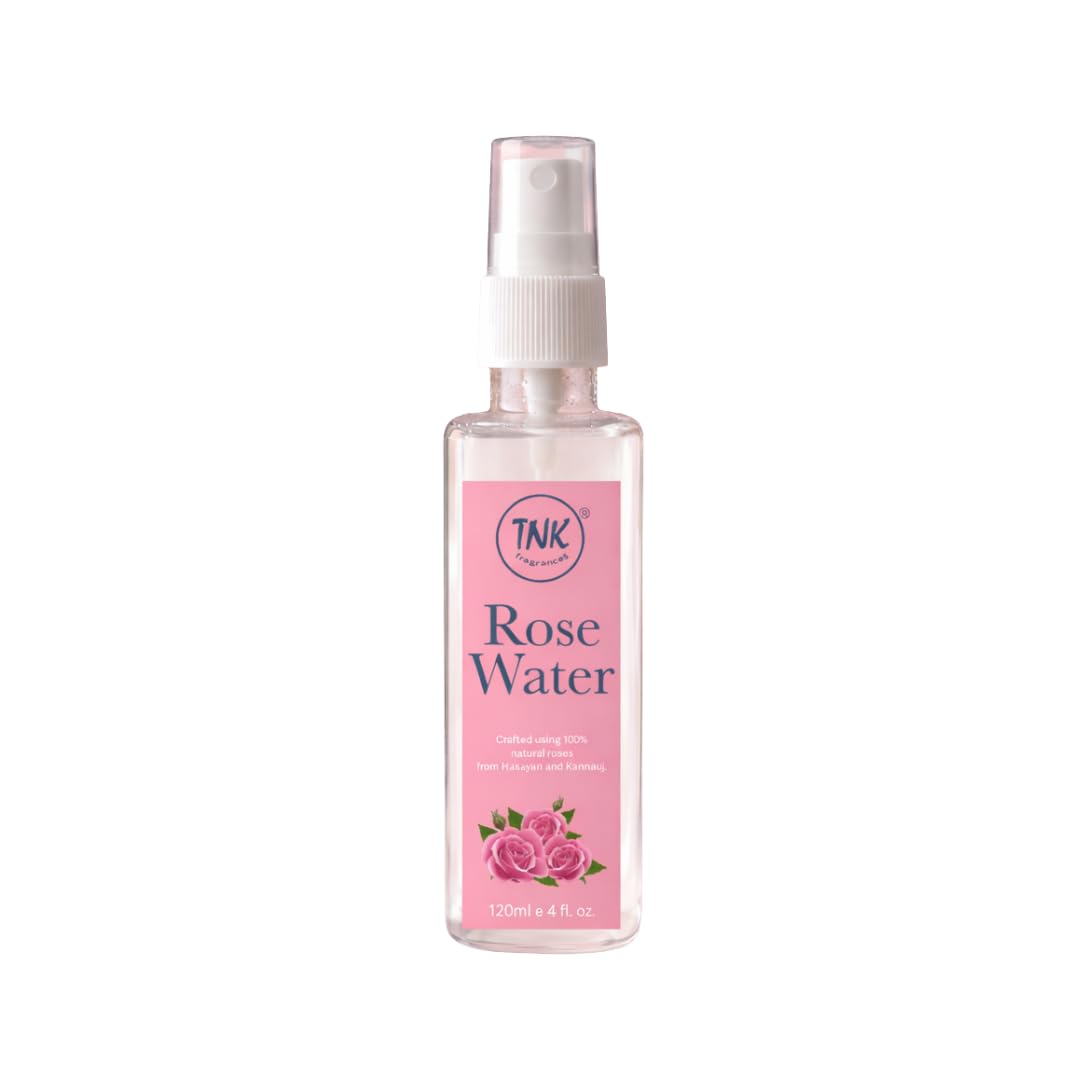 TNK Pure Rose Water Spray | Steam Distilled Damask Rose Hydrating Toner Face Mist & Puja Essential (120ml)-image-24