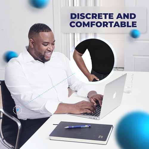 QORE LOGIQ Gynecomastia Short Sleeve Slimming Compression Shirt for Men - 2Pack Black & White, 5XL Size - Get Both in One Bundle4