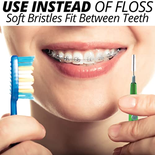 Ixo Retractable Interdental Brushes - Dental Brush Soft Picks, 60 Count (3/32" Diameter Picks) #TOP2