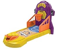 Lexibook, Elektronisches Basketballspiel, Ton- und Lichteffekte, Bewegliches Spielfeld, 3 Schwierigkeitsstufen, 1 bis 4 Spieler, Lila/Gelb, JG910LXB