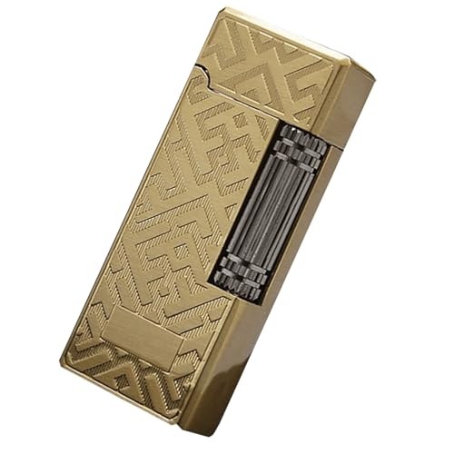 Encendedor metálico recargable TARVIT con rueda y llama suave miniatura 1