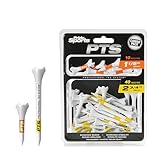 PrideSports PTS Plastic Golf Tees | Combo 50 Pack - 40 2-3/4” and 10 1-1/2” | #1 Plastic Tee on Tour | The Perfect Tee for Any Hole