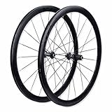 Jantes de vélo de 622 mm : jeu de roues de vélo de route 700C, hauteur de jante 40 mm, largeur extérieure 21,6 mm, largeur intérieure 16 mm, il prend en charge les pneus à pneu 700C-23C-25C-28C-32C-35C. Poids : 1950 g ± 20 g.