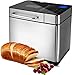 Hopekings Panificadora Automática,con 19 Programas y 15H Temporizador de Citas, 500g-1000g, Máquina Programable para Hacer Pan,Pantalla LCD, sin BPA, Certification FDA,para Pan Sin Gluten