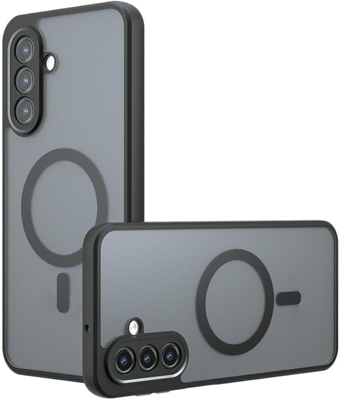 ProLook Mobile Case Cover for Samsung Galaxy A55 5G, Back Cover, Matte PC Back + TPU Bumper Case Shockproof Magnetic Support Mobile Cover (Galaxy A55)