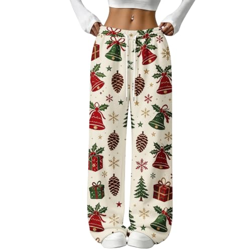 Christmas Pajama Pants Women Flannel Plaid Graphic Baggy Wide Leg Pants | Christmas Sleepwear 2026, Flannel, Plaid, Festive, Warm, Winter, Lounge Wear, Sleep, Lounging, Holiday, Family, Guest, Petite - image 1