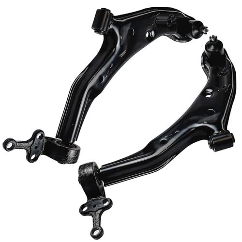 Image of Detroit Axle - 10pc Front End Suspension Kit for Nissan 2001-2006 Sentra 2 Lower Control Arms and Ball Joints 2 Sway Bar Links 4 Outer Inner Tie Rods 2 Boots 2002 2003 2004 2005 Replacement