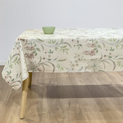NAF NAF Mantel resinado Antimanchas 100% algodón Laure 150x200 cm