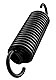 2 x 80 mm Stahl-Verlängerungsfedern, Federdurchmesser 18 mm, Drahtstärke 2,5 mm, 2 schwarze Doppelhaken-Zugfedern, starke und ausziehbare Spanner
