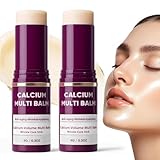 Vibbang 2 Stück Calcium Multi Balm Stick, Anti Aging & Firming Korean Skincare Stick, Volumen-Faltenkernstift, Calcium Volume Multi Balm Sticks, Hautpflege für Augen, Hals, Gesicht