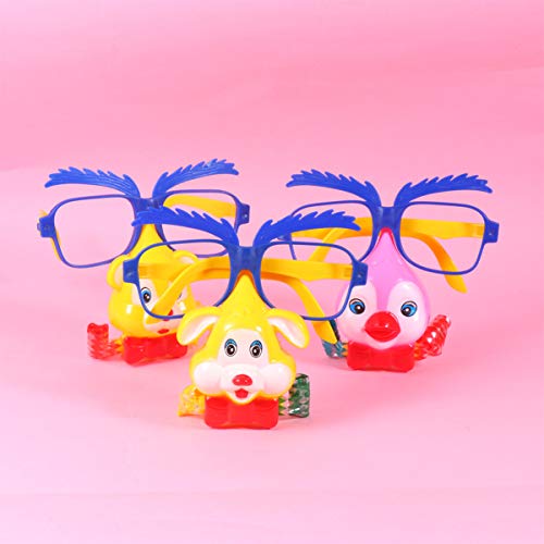 Toyvian Óculos de nariz para bigode de crianças, óculos de disfarce, óculos de sol, novidade com api